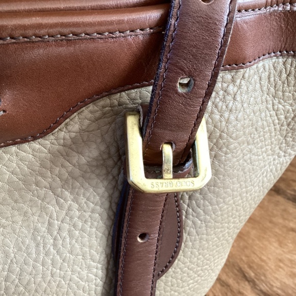 Vintage Dooney&Bourke Pebbled Leather Small Bucket Tote Handbag - Picture 8 of 11